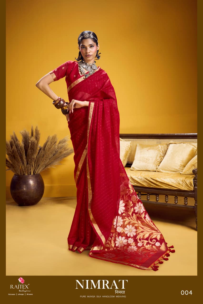 Beautiful Rajtex Nimrat Munga SIlk Saree Collection Wholesale 2026