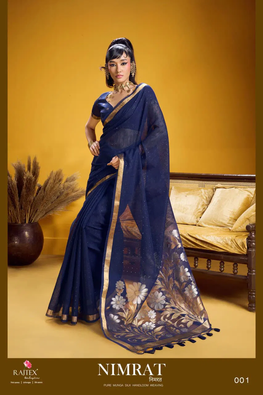 Beautiful Rajtex Nimrat Munga SIlk Saree Collection Wholesale 2026