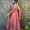 Laisha 01 Vichitra With Embroidery Work Gown And Dupatta Collection Wholesale