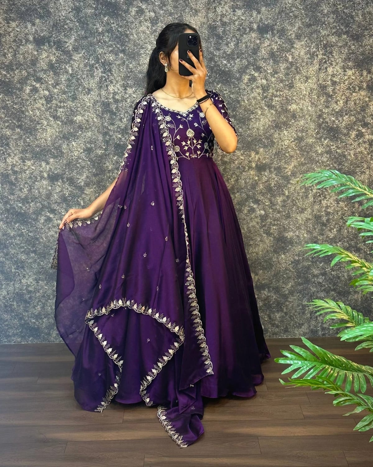 Launching Laisha 01 Vichitra With Embroidery Work Gown And Dupatta Collection Wholesale 2026