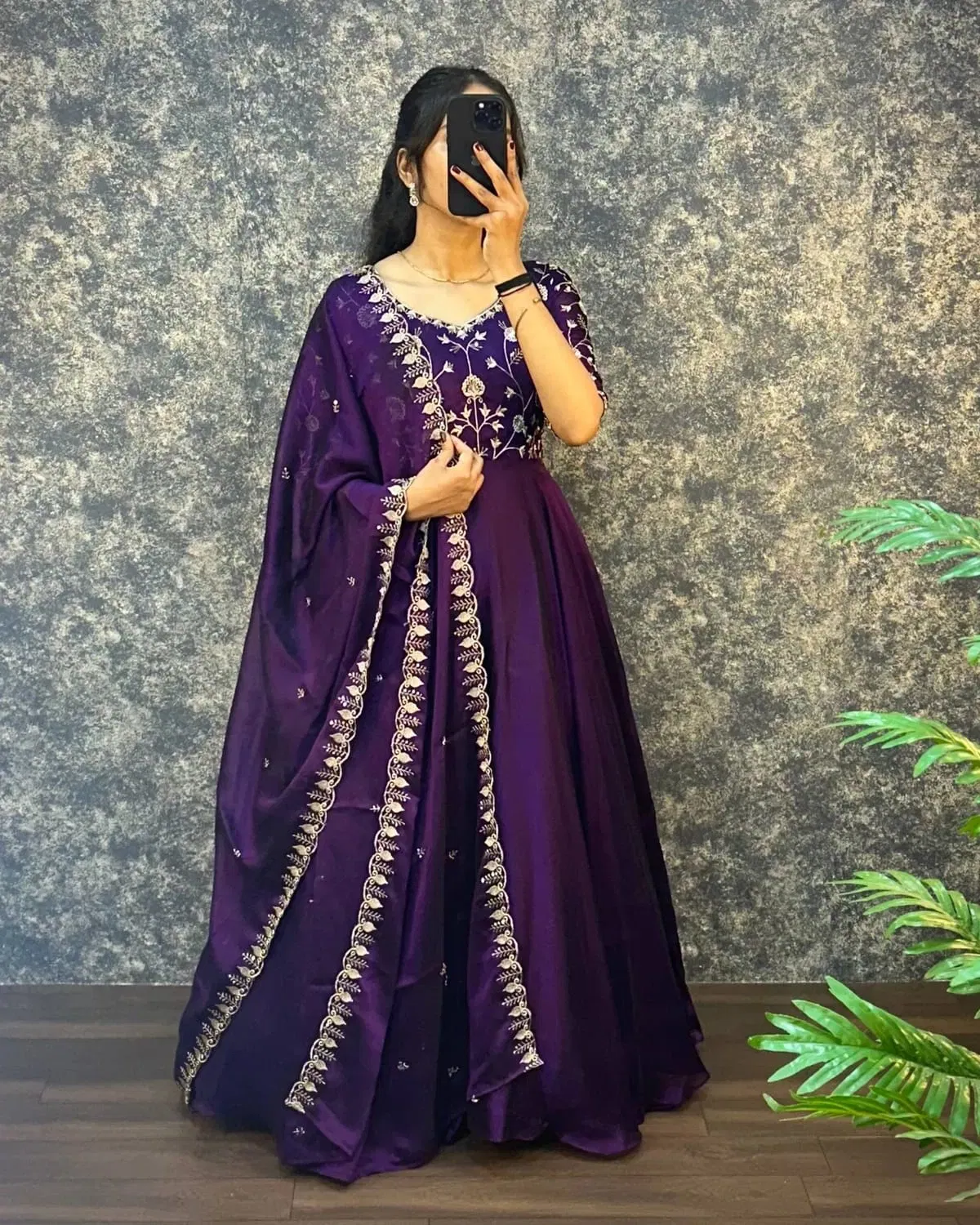 Launching Laisha 01 Vichitra With Embroidery Work Gown And Dupatta Collection Wholesale 2026