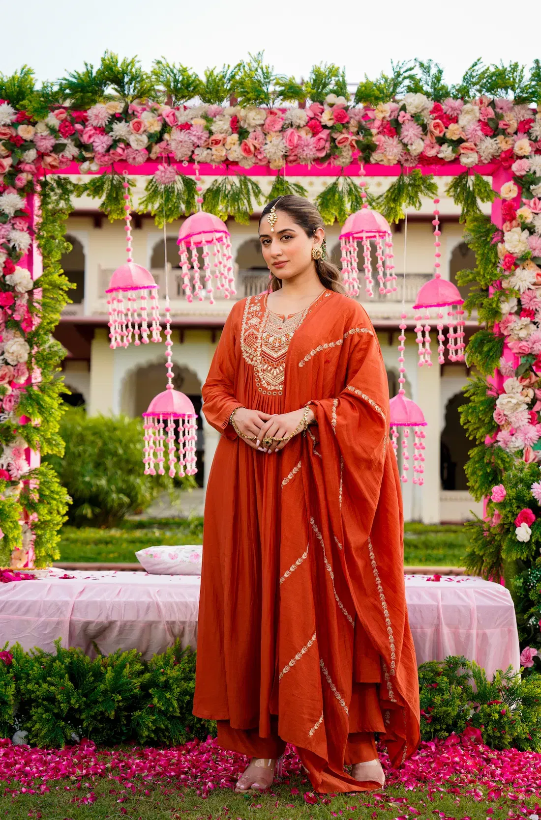 Lipsa 01 Vichitra Silk With Embroidery Work Top Bottom And Dupatta Collection Wholesale