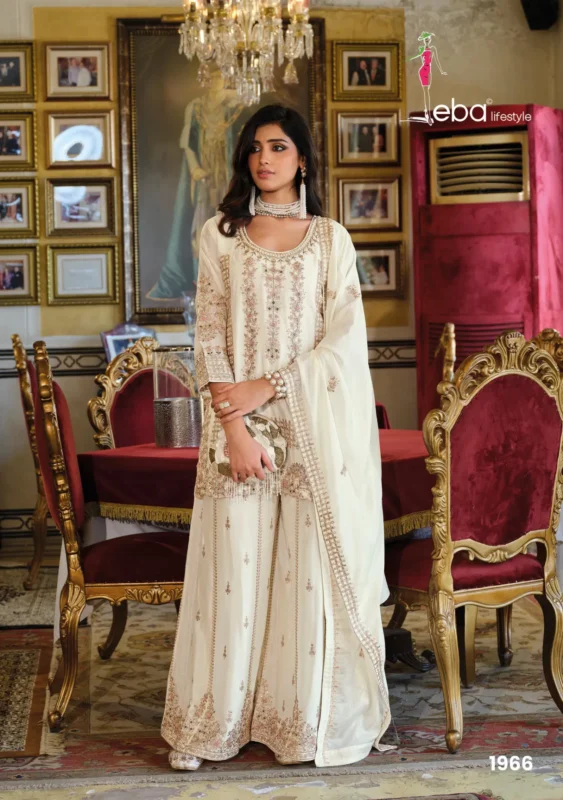 Buy Eba Afrin Black And White Chinon Embroidery Work Top Bottom And Dupatta Collection Wholesale 2026 4 Buy Eba Afrin Black And White Chinon Embroidery Work Top Bottom And Dupatta Collection Wholesale 2026
