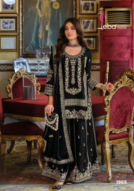 Buy Eba Afrin Black And White Chinon Embroidery Work Top Bottom And Dupatta Collection Wholesale 2026 10 Buy Eba Afrin Black And White Chinon Embroidery Work Top Bottom And Dupatta Collection Wholesale 2026