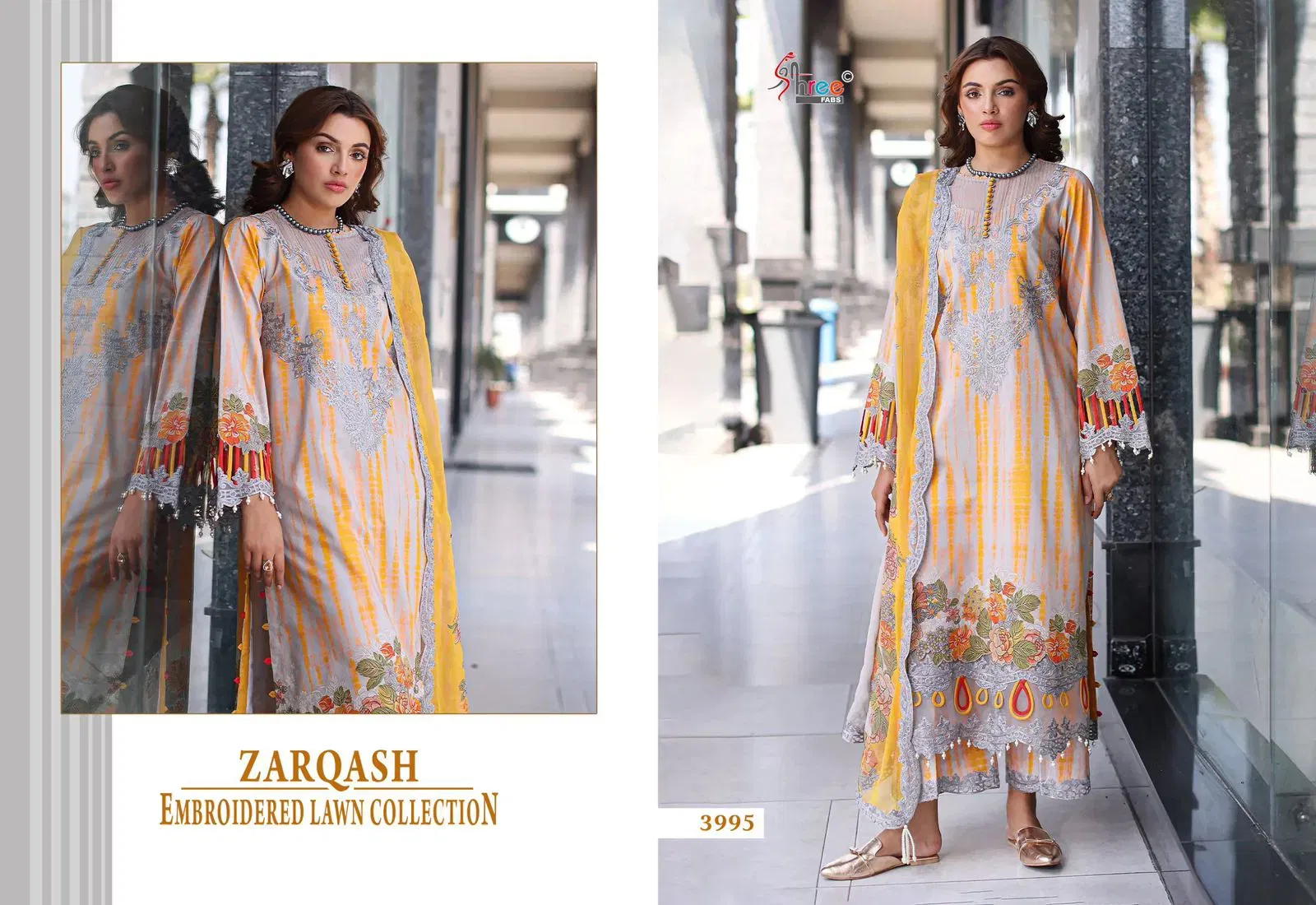Stylish Shree Zarqash Chiffon Dupatta Cotton Print Pakistani Salwar Kameez Collection Wholesale 2026