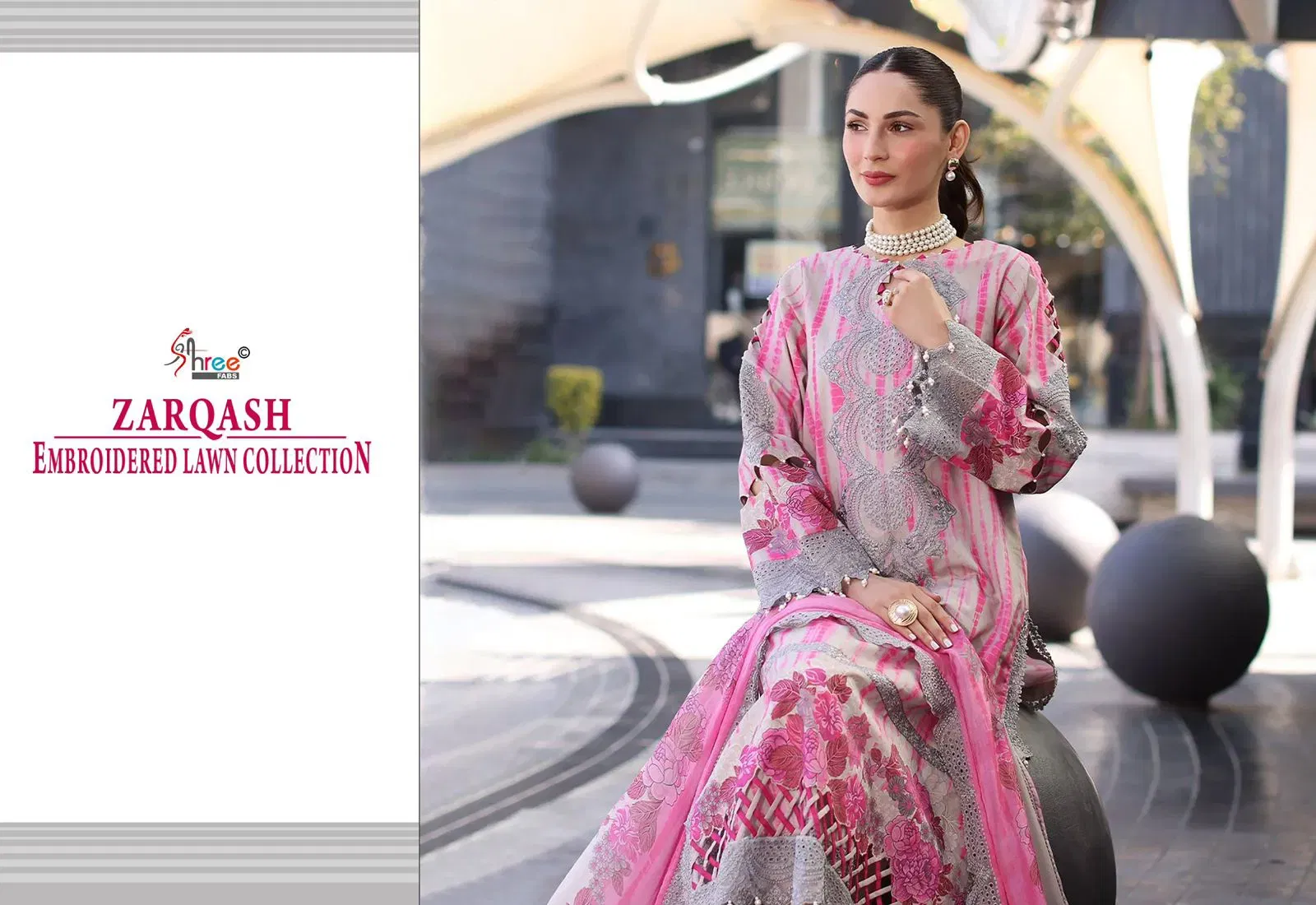Stylish Shree Zarqash Chiffon Dupatta Cotton Print Pakistani Salwar Kameez Collection Wholesale 2026