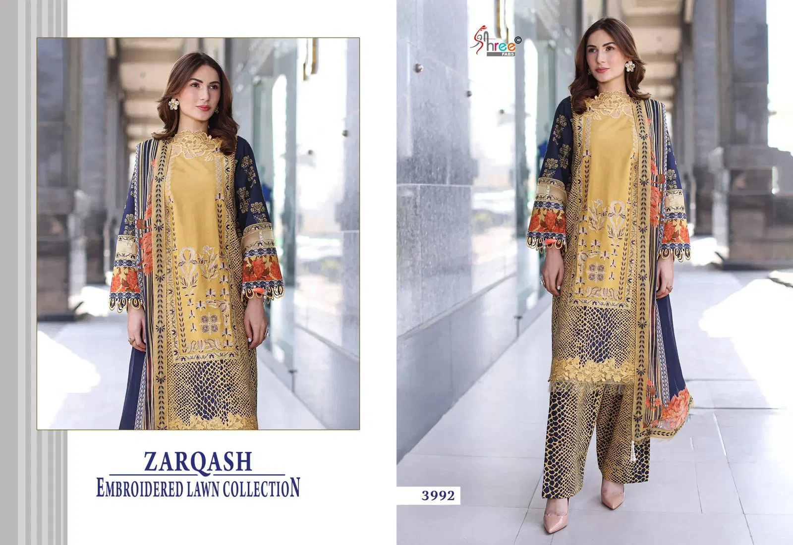 Stylish Shree Zarqash Chiffon Dupatta Cotton Print Pakistani Salwar Kameez Collection Wholesale 2026