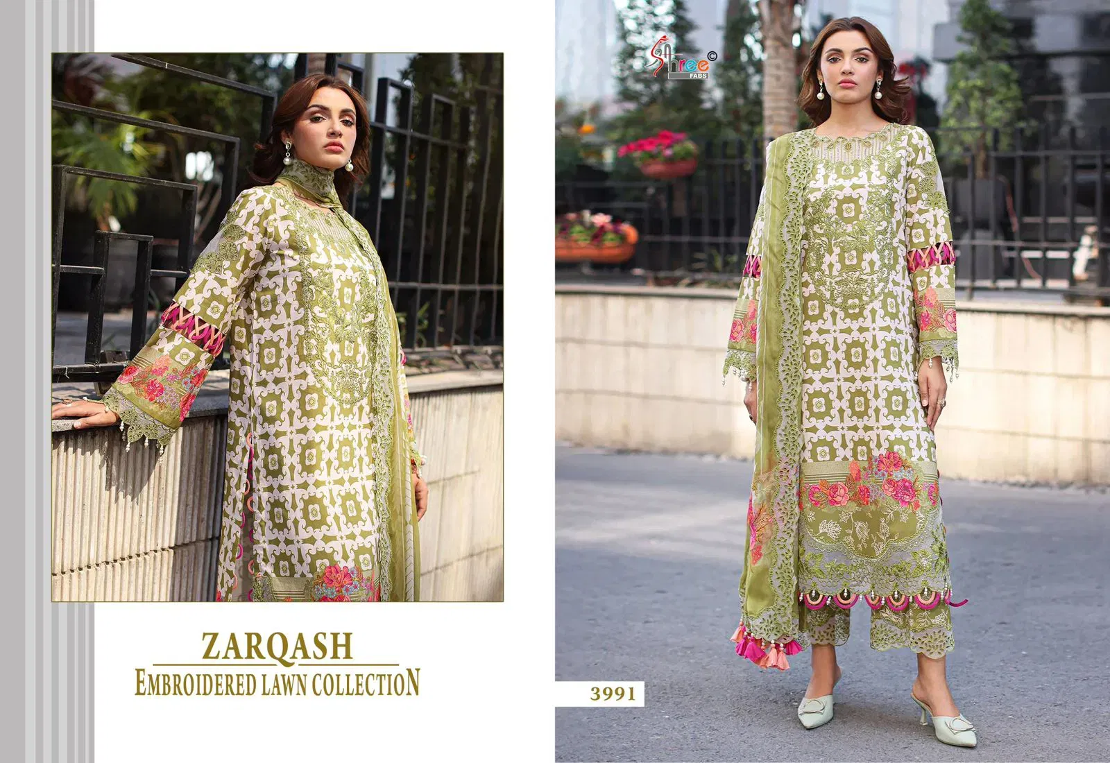Stylish Shree Zarqash Chiffon Dupatta Cotton Print Pakistani Salwar Kameez Collection Wholesale 2026