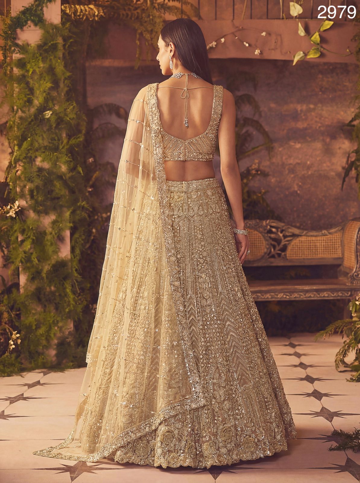 Latest Anjani 2979 Stunning Sober Golden Party Wear Lehenga Choli Collection Wholesale 2026