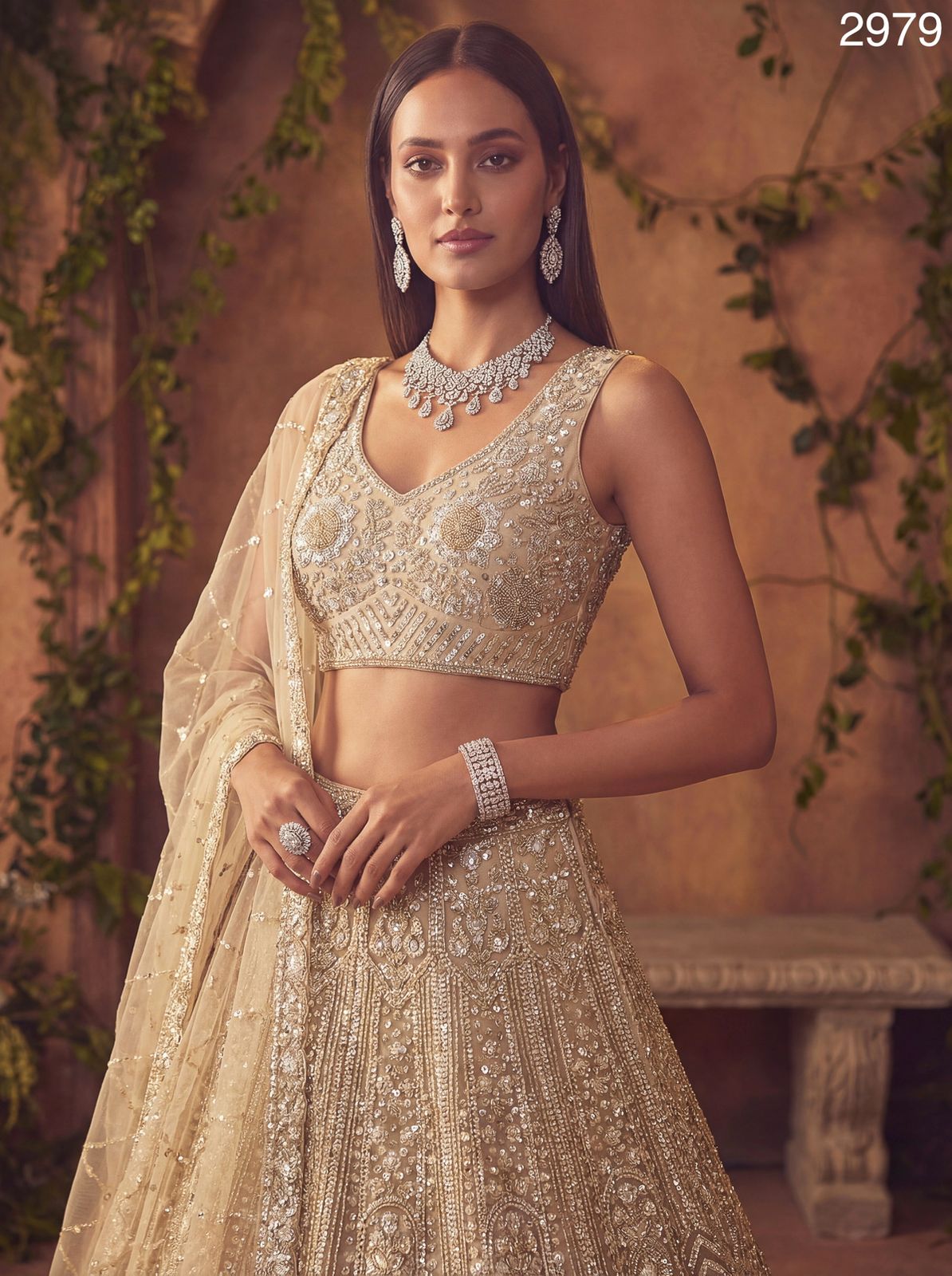 Latest Anjani 2979 Stunning Sober Golden Party Wear Lehenga Choli Collection Wholesale 2026