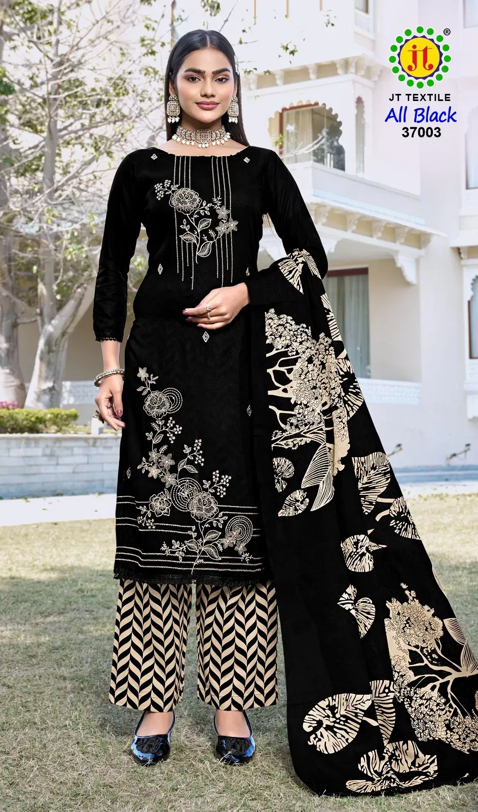 Stylish Jt All Black Vol 37 Rayon Sequence Embroidery Work Dress Material Wholesale 2026