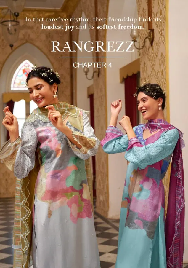 Kimora Rangrezz Vol 4 Muslin Digital Printed Salwar Kameez Wholesale