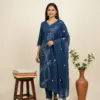 Naisha K 652 Cotton With Embroidered Kurti Pant And Dupatta Collection Wholesale
