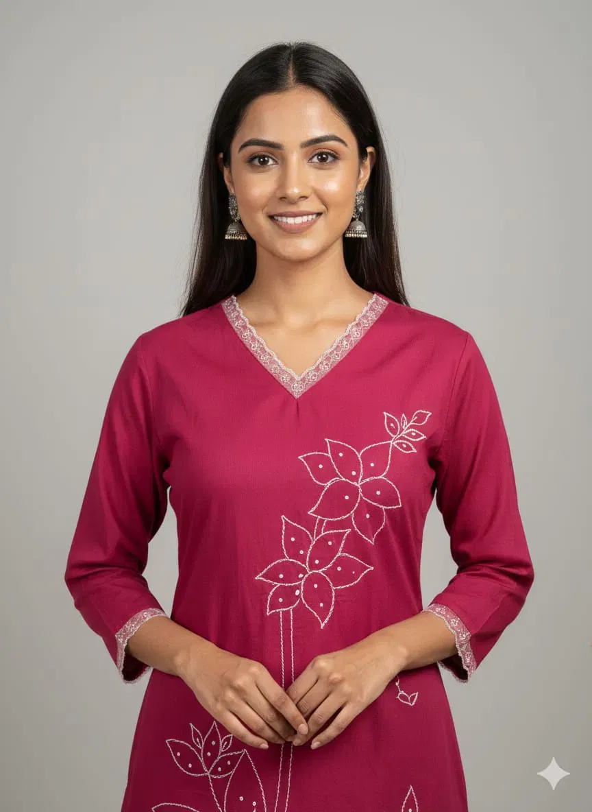 Beautiful Naisha K 652 Cotton With Embroidered Kurti Pant And Dupatta Collection Wholesale 2026