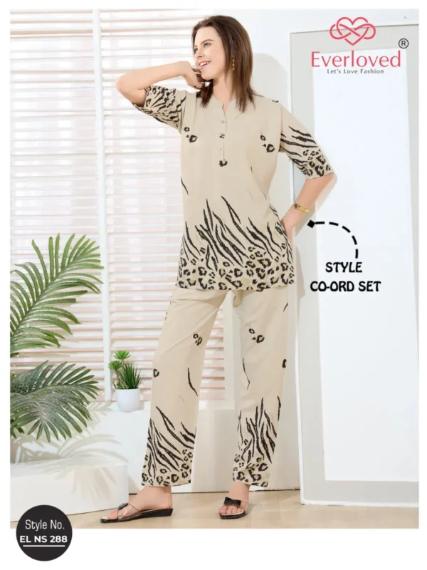 Beautiful El Ns 288 Rayon Model Designer Co Ord Set Collection Wholesale 2026