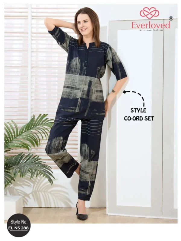 Beautiful El Ns 288 Rayon Model Designer Co Ord Set Collection Wholesale 2026