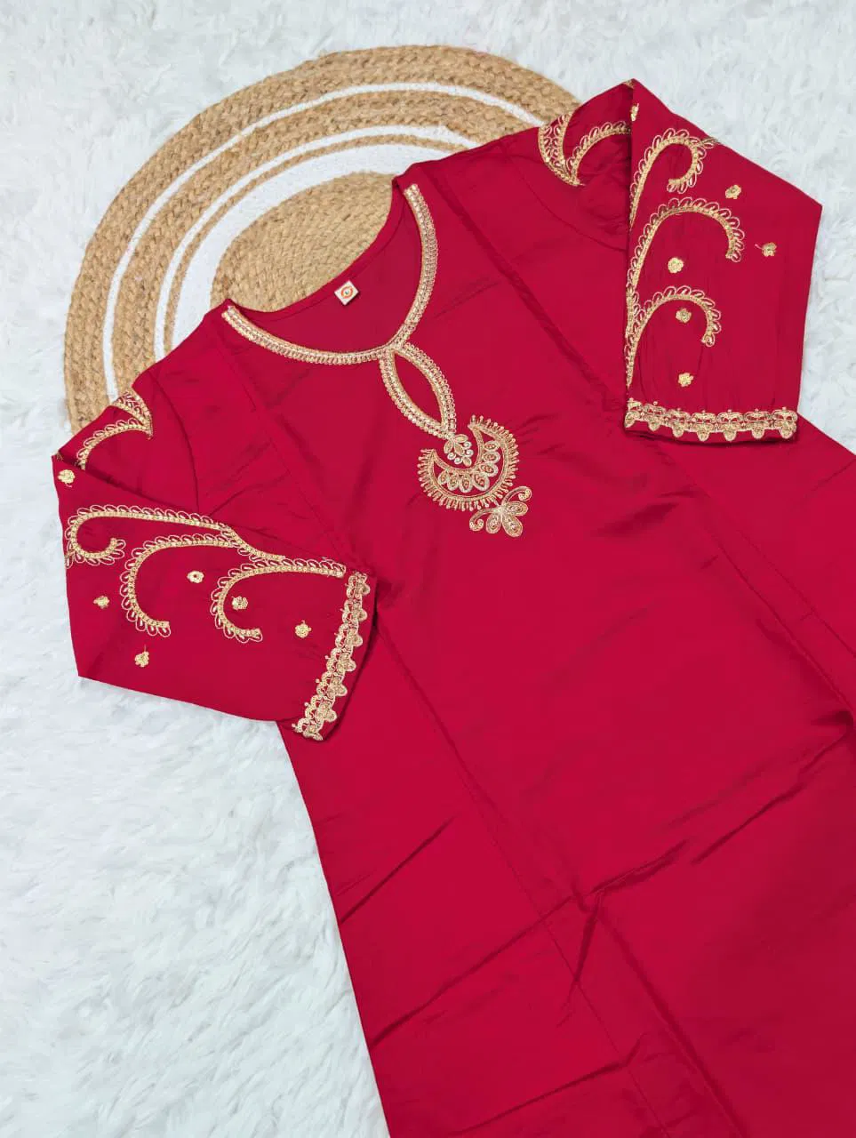 Beautiful NCO 5 Pure Viscose Chanderi Sequins Coding Embroidery Kurti Bottom With Dupatta Wholesale 2026