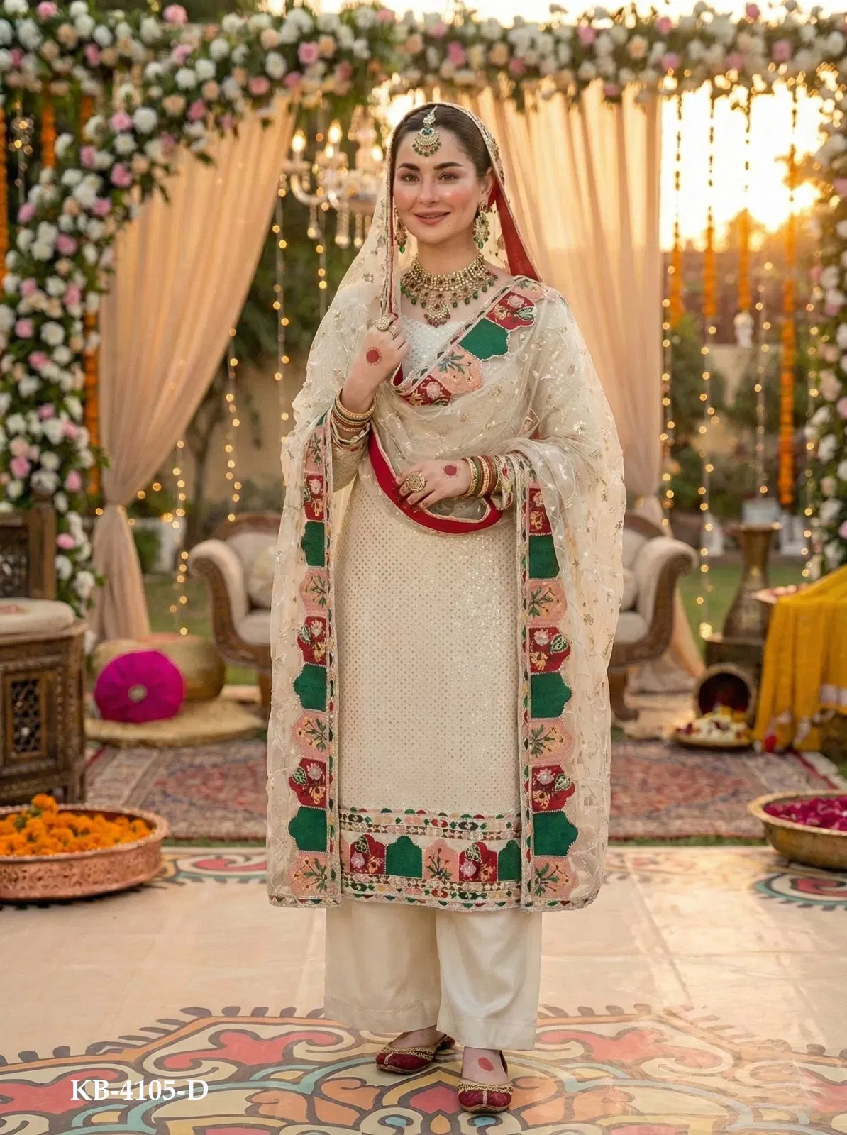 Latest Kb 4105 Super Hit Faux Georgette Eid Special Collection Wholesale 2026