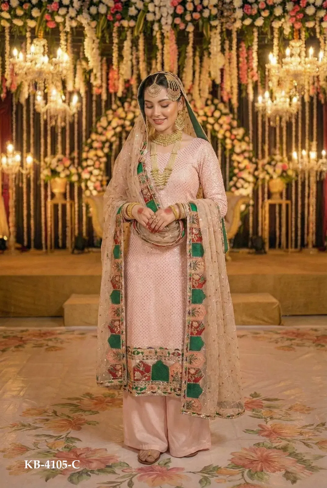 Latest Kb 4105 Super Hit Faux Georgette Eid Special Collection Wholesale 2026