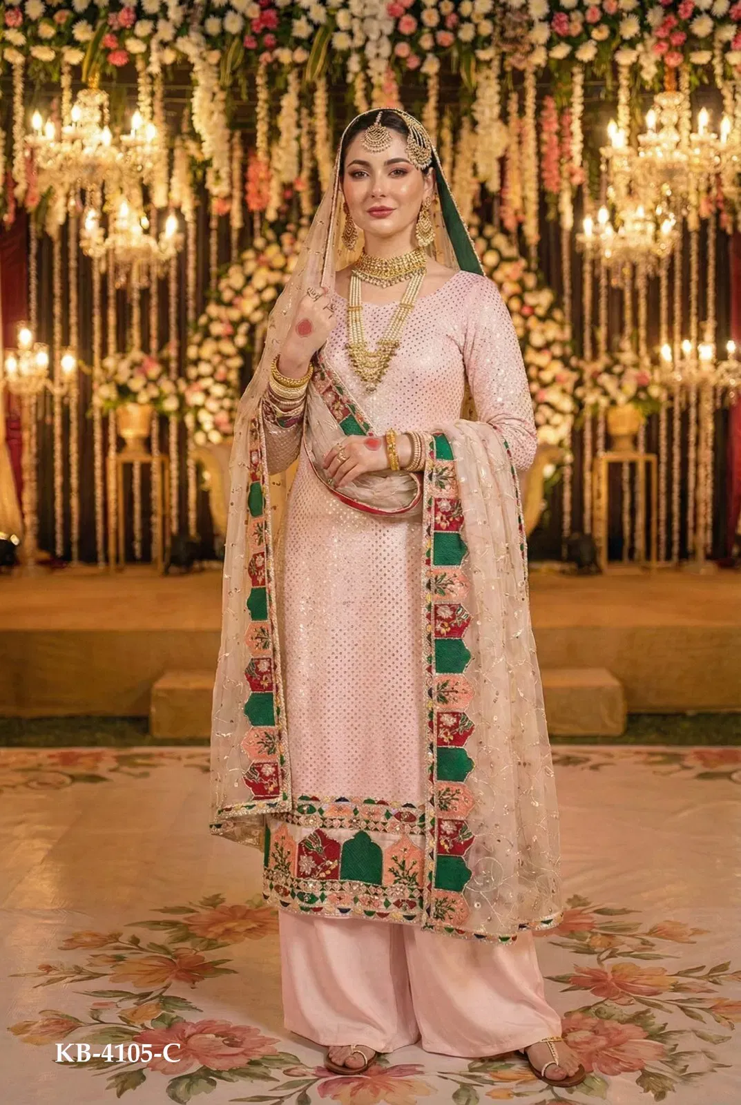 Latest Kb 4105 Super Hit Faux Georgette Eid Special Collection Wholesale 2026
