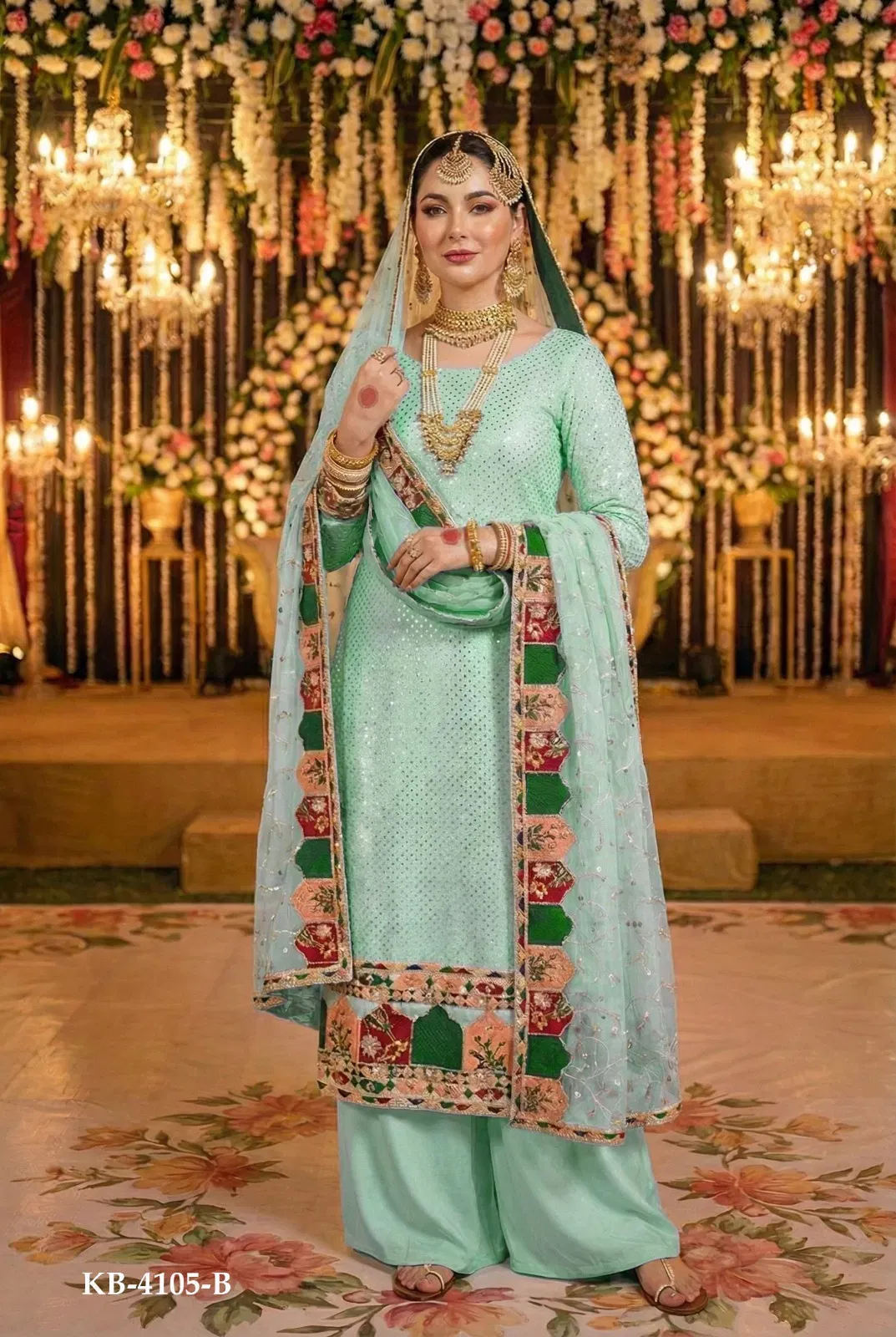 Latest Kb 4105 Super Hit Faux Georgette Eid Special Collection Wholesale 2026
