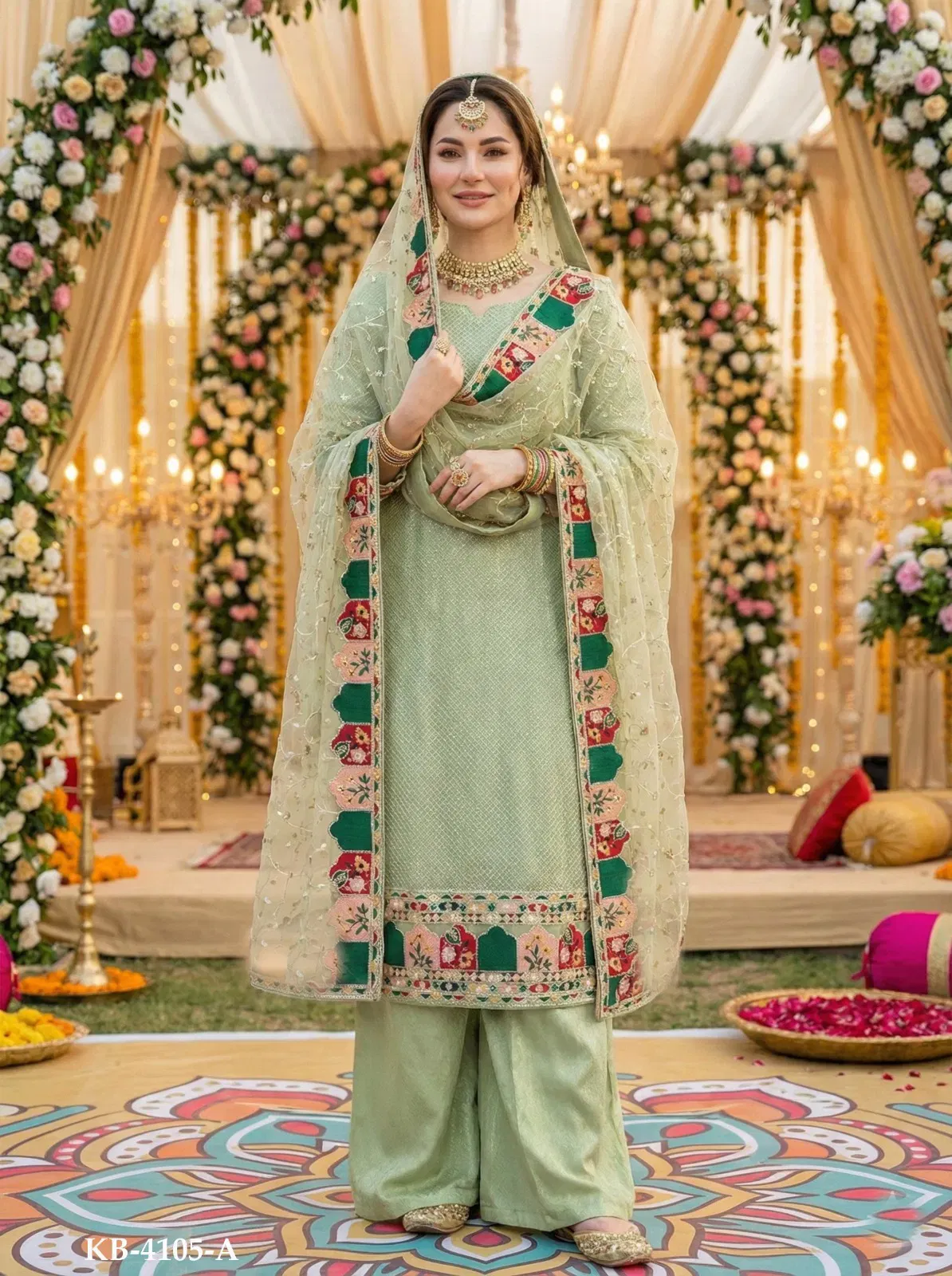 Latest Kb 4105 Super Hit Faux Georgette Eid Special Collection Wholesale 2026