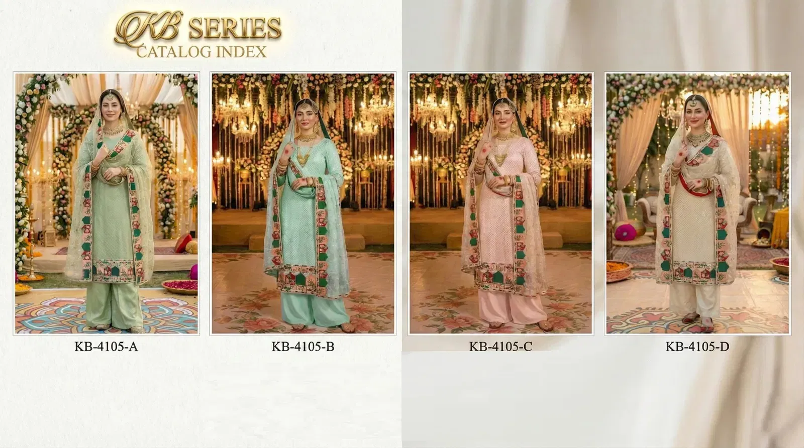 Latest Kb 4105 Super Hit Faux Georgette Eid Special Collection Wholesale 2026