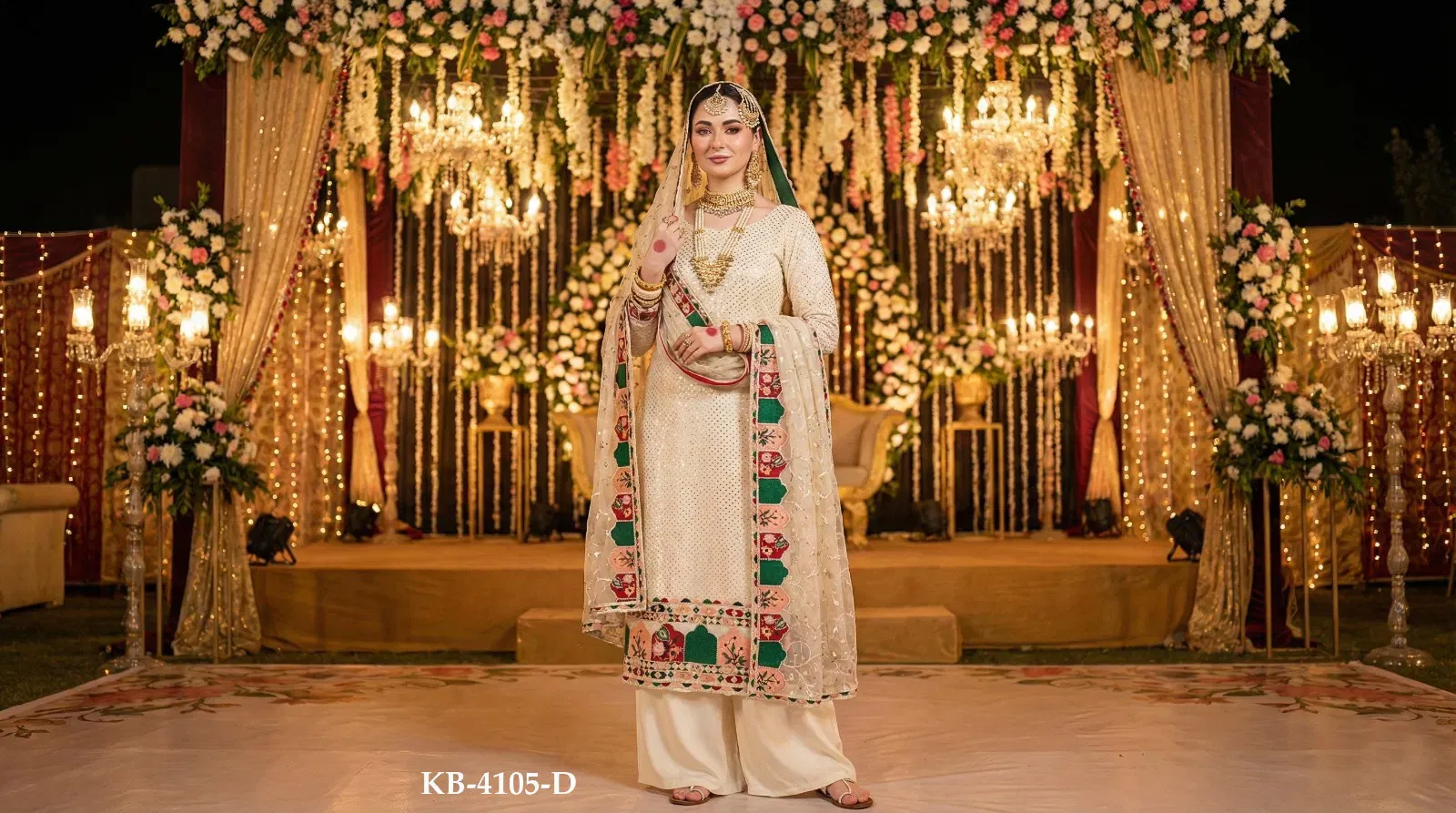 Latest Kb 4105 Super Hit Faux Georgette Eid Special Collection Wholesale 2026