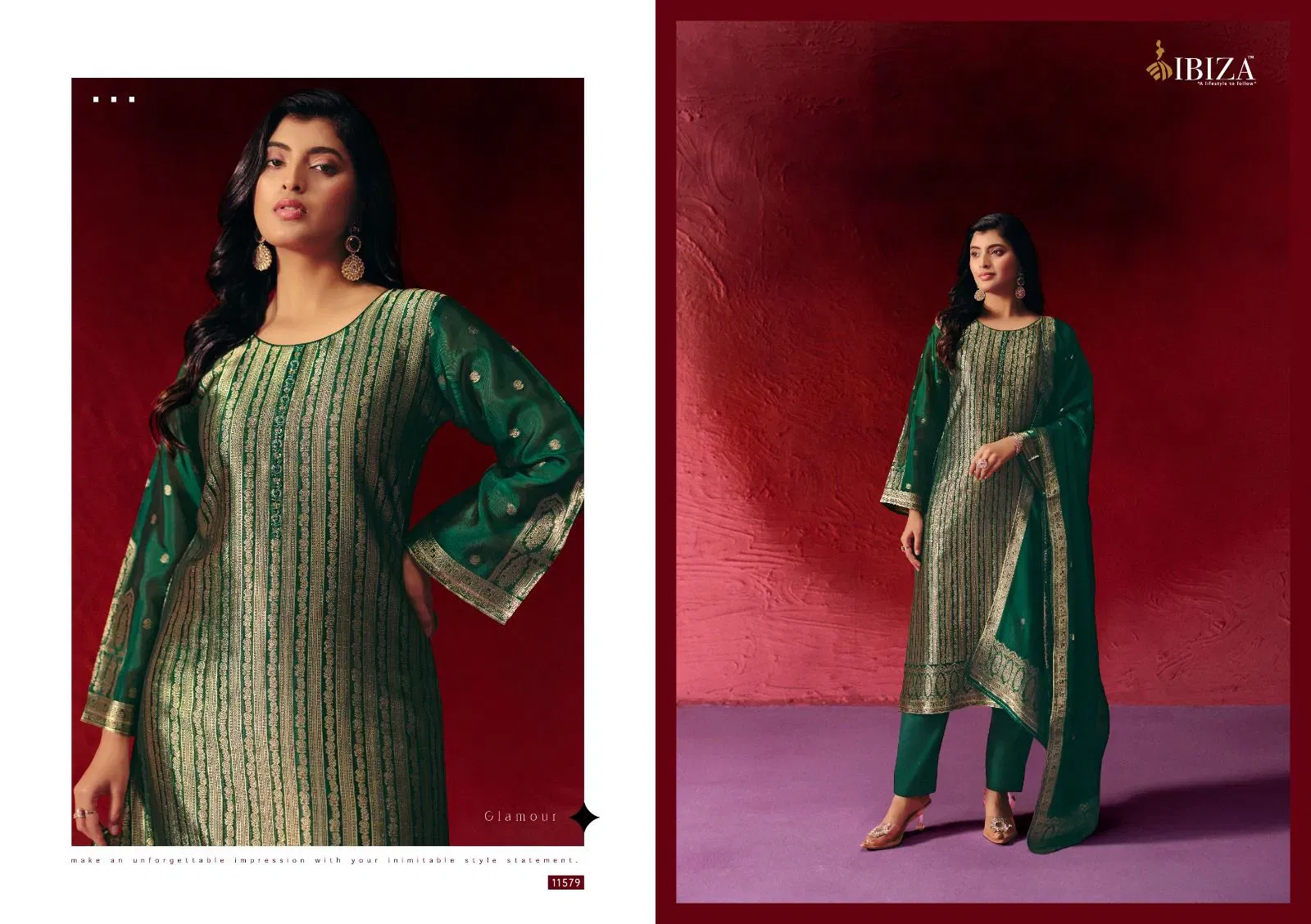 Buy Ibiza Zeya Banglory Silk Jacquard With Work Salwar Kameez Wholesale 2026