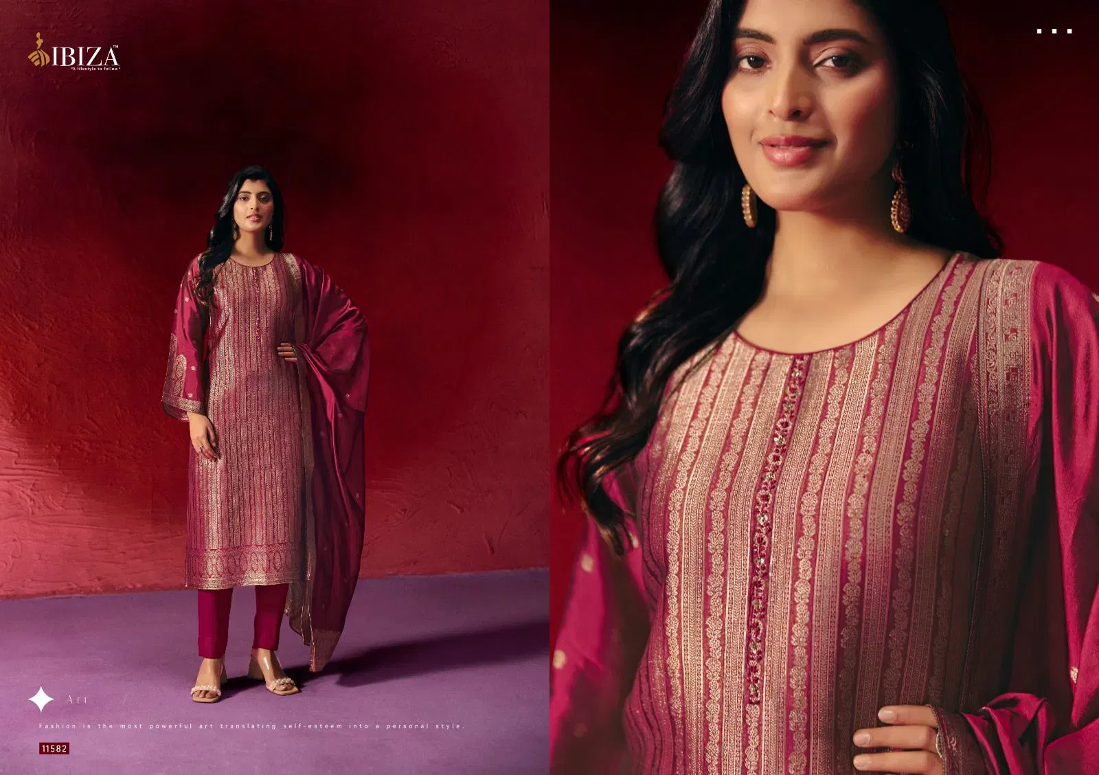 Buy Ibiza Zeya Banglory Silk Jacquard With Work Salwar Kameez Wholesale 2026