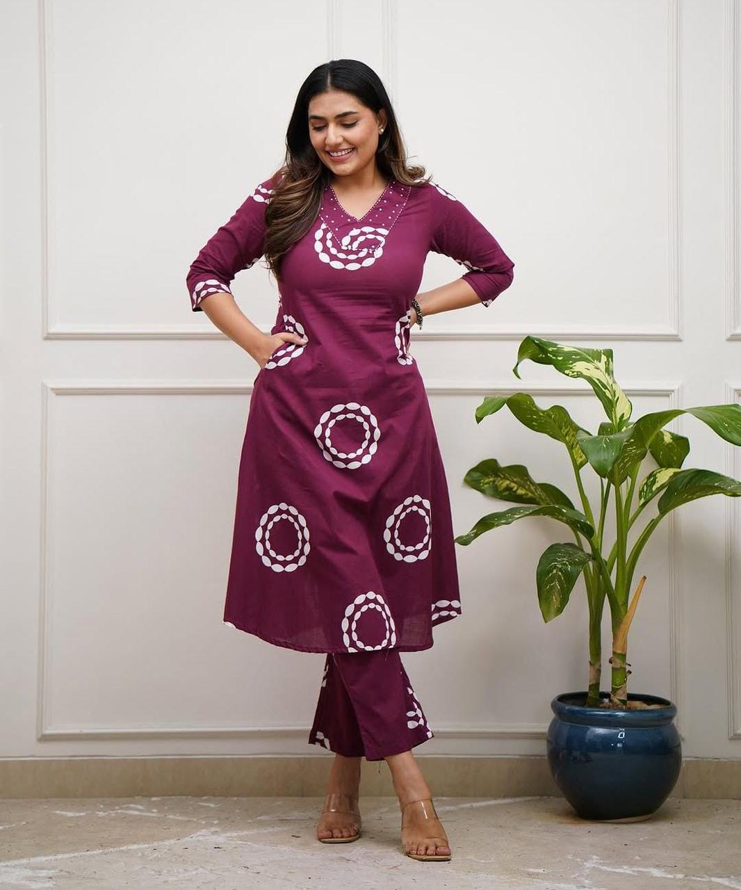 Launching NCO 6 Cotton Printed Kurti With Bottom Wholesale 2026