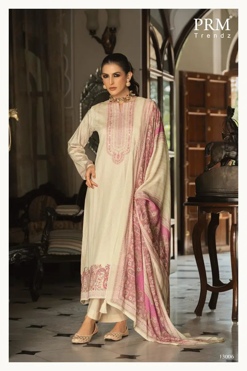 Stylish Prm Leora Jam Silk Digital Print With Handwork Salwar Kameez Wholesale 2026