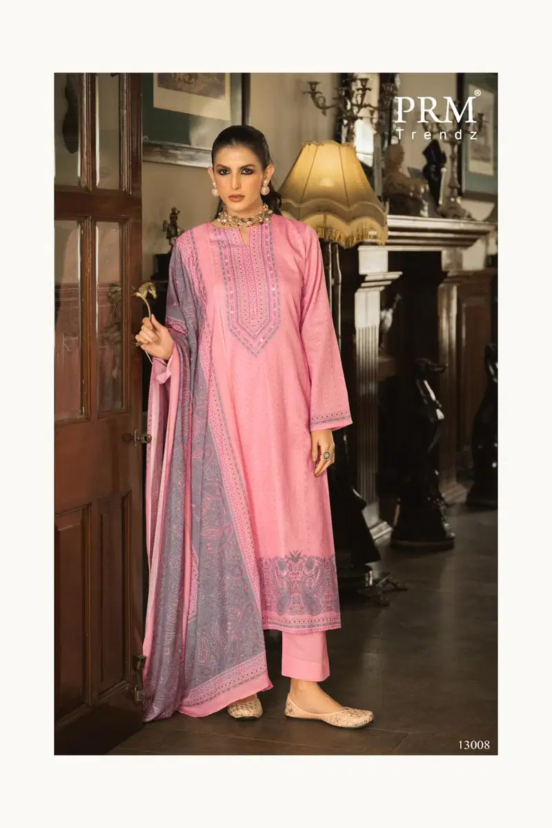 Stylish Prm Leora Jam Silk Digital Print With Handwork Salwar Kameez Wholesale 2026