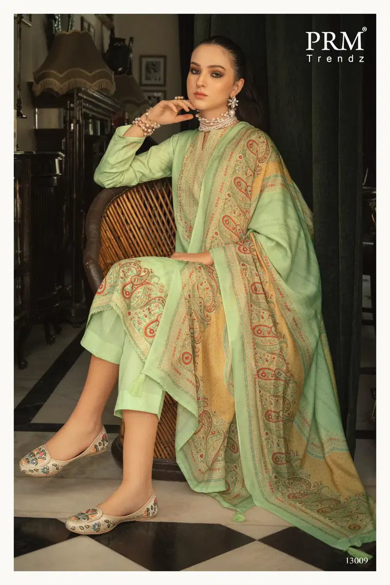 Stylish Prm Leora Jam Silk Digital Print With Handwork Salwar Kameez Wholesale 2026
