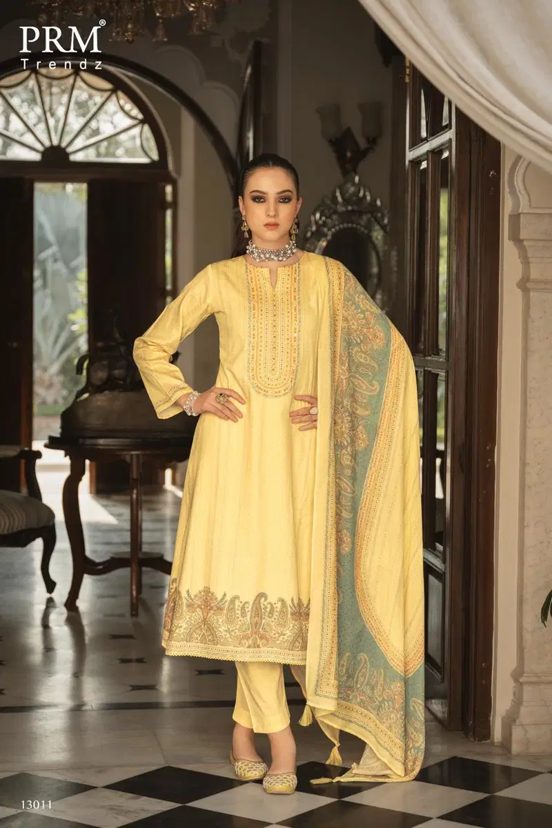 Stylish Prm Leora Jam Silk Digital Print With Handwork Salwar Kameez Wholesale 2026