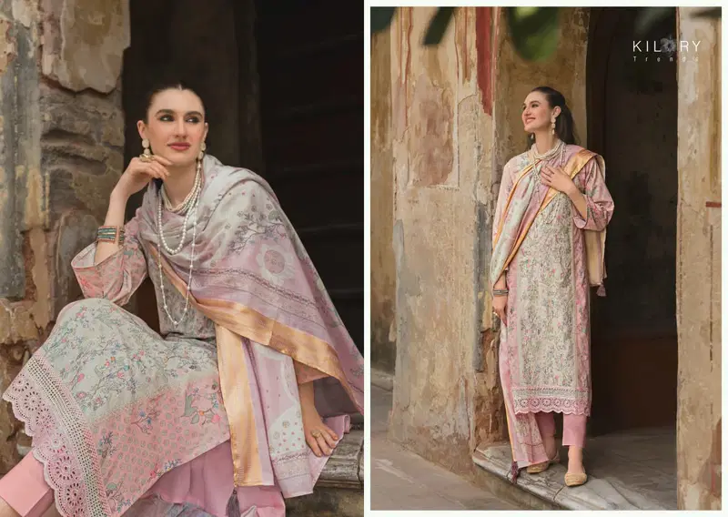 Stylish Kilory Mehfilen Lawn Cotton Digital Print With Embroidery Salwar Kameez Wholesale 2026