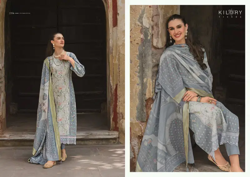 Stylish Kilory Mehfilen Lawn Cotton Digital Print With Embroidery Salwar Kameez Wholesale 2026