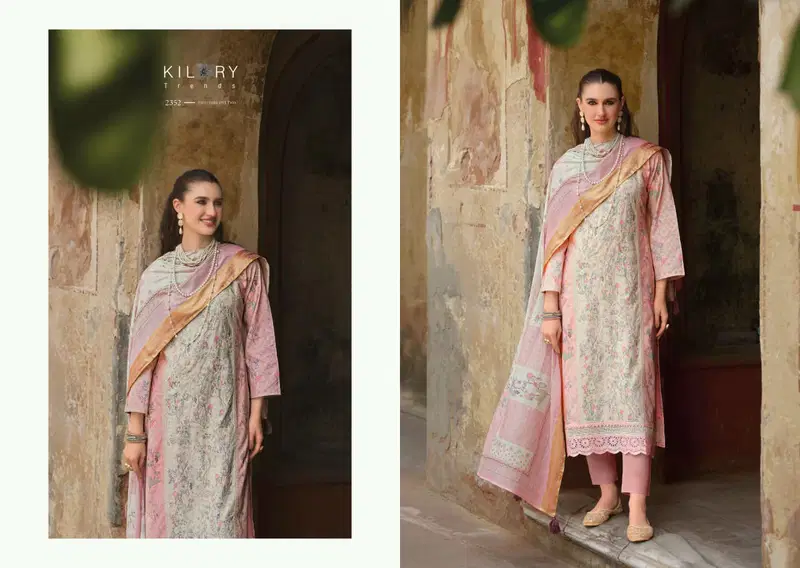Stylish Kilory Mehfilen Lawn Cotton Digital Print With Embroidery Salwar Kameez Wholesale 2026