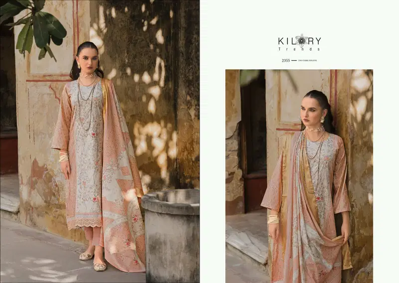 Stylish Kilory Mehfilen Lawn Cotton Digital Print With Embroidery Salwar Kameez Wholesale 2026