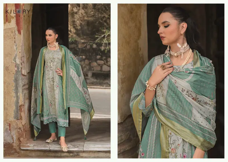Stylish Kilory Mehfilen Lawn Cotton Digital Print With Embroidery Salwar Kameez Wholesale 2026