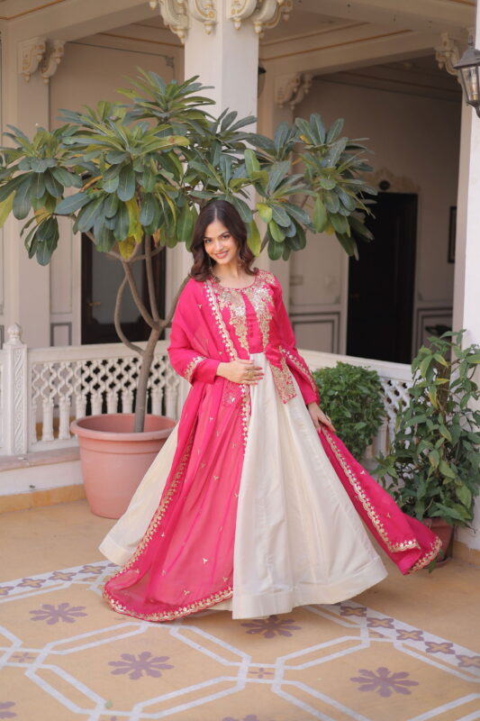 Latest Lekha KA 1231 Glass Roman Sequins Embroidery Gown With Dupatta Wholesale 2026