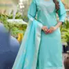 Naisha K 665 Roman Glass With Work Kurti Pant And Dupatta Collection Wholesale