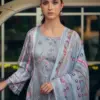 Hermitage Mazda Jam Satin With Threadwork Embroidery Dress Material Wholesale