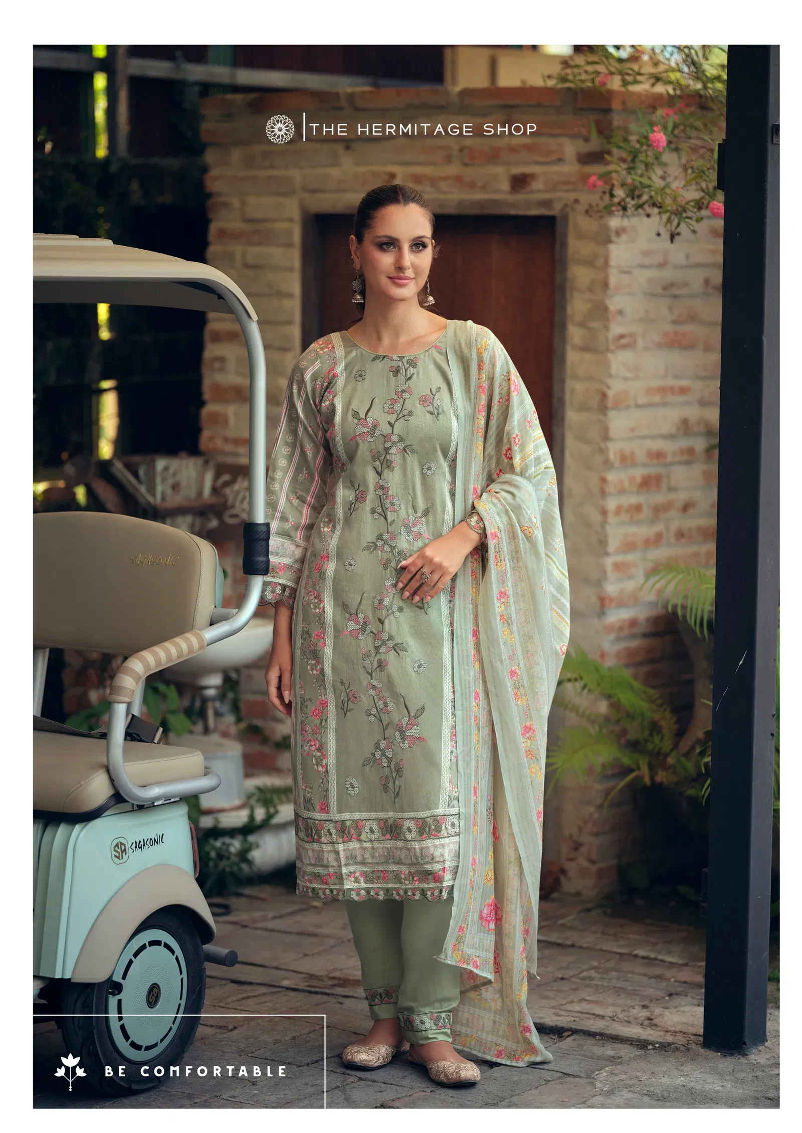 Latest Hermitage Mazda Jam Satin With Threadwork Embroidery Dress Material Wholesale 2026
