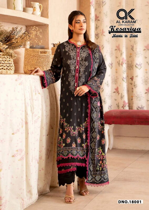 Launching Al Karam Kesariya Vol 18 Readymade Cambric Cotton Kurti Set Collection Wholesale 2026