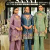 Eba Sanvi 2355 Simar With Beats Work Designer Top Bottom And Dupatta Wholesale