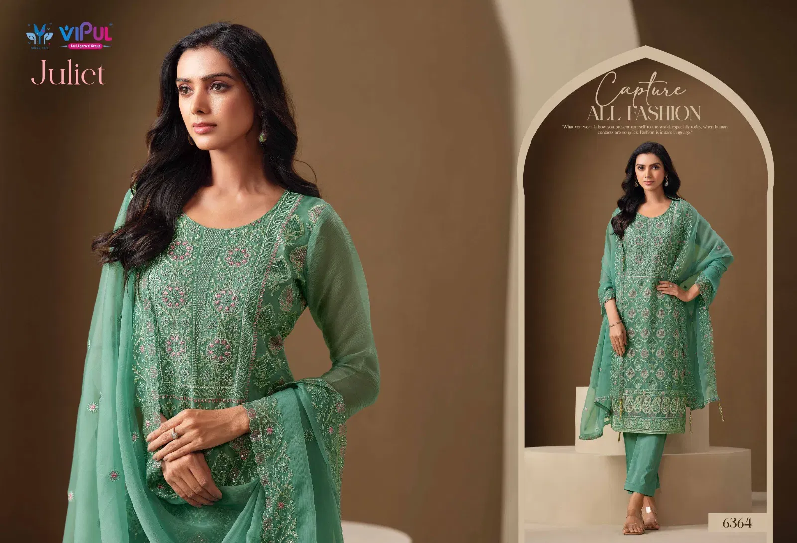 Launching Vipul Juliet Chiffon Embroidered Designer Salwar Kameez Wholesale 2026