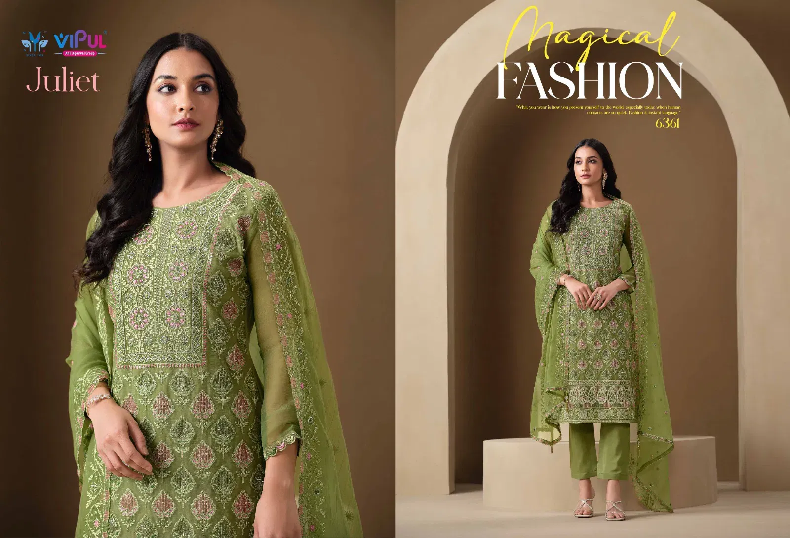 Launching Vipul Juliet Chiffon Embroidered Designer Salwar Kameez Wholesale 2026