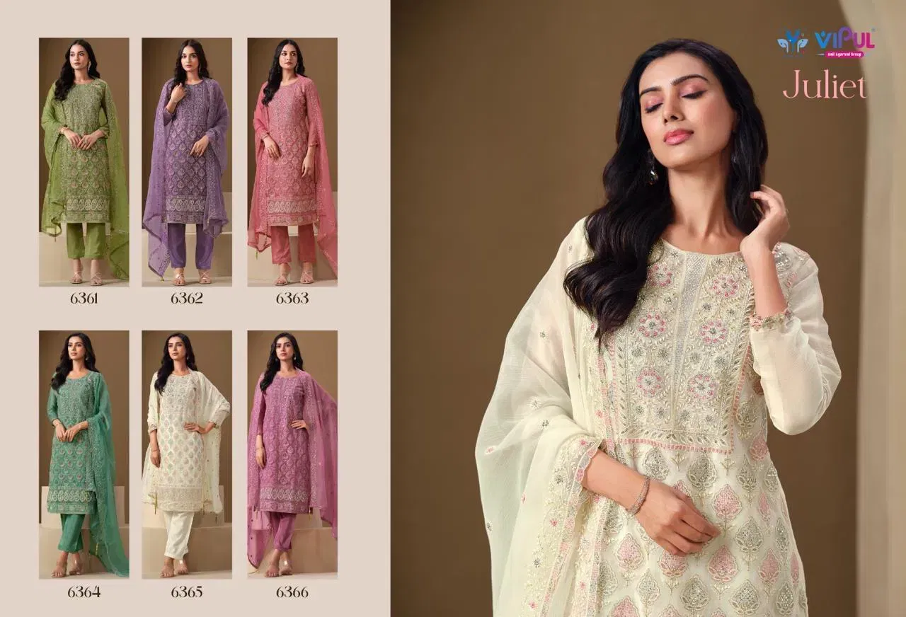 Launching Vipul Juliet Chiffon Embroidered Designer Salwar Kameez Wholesale 2026