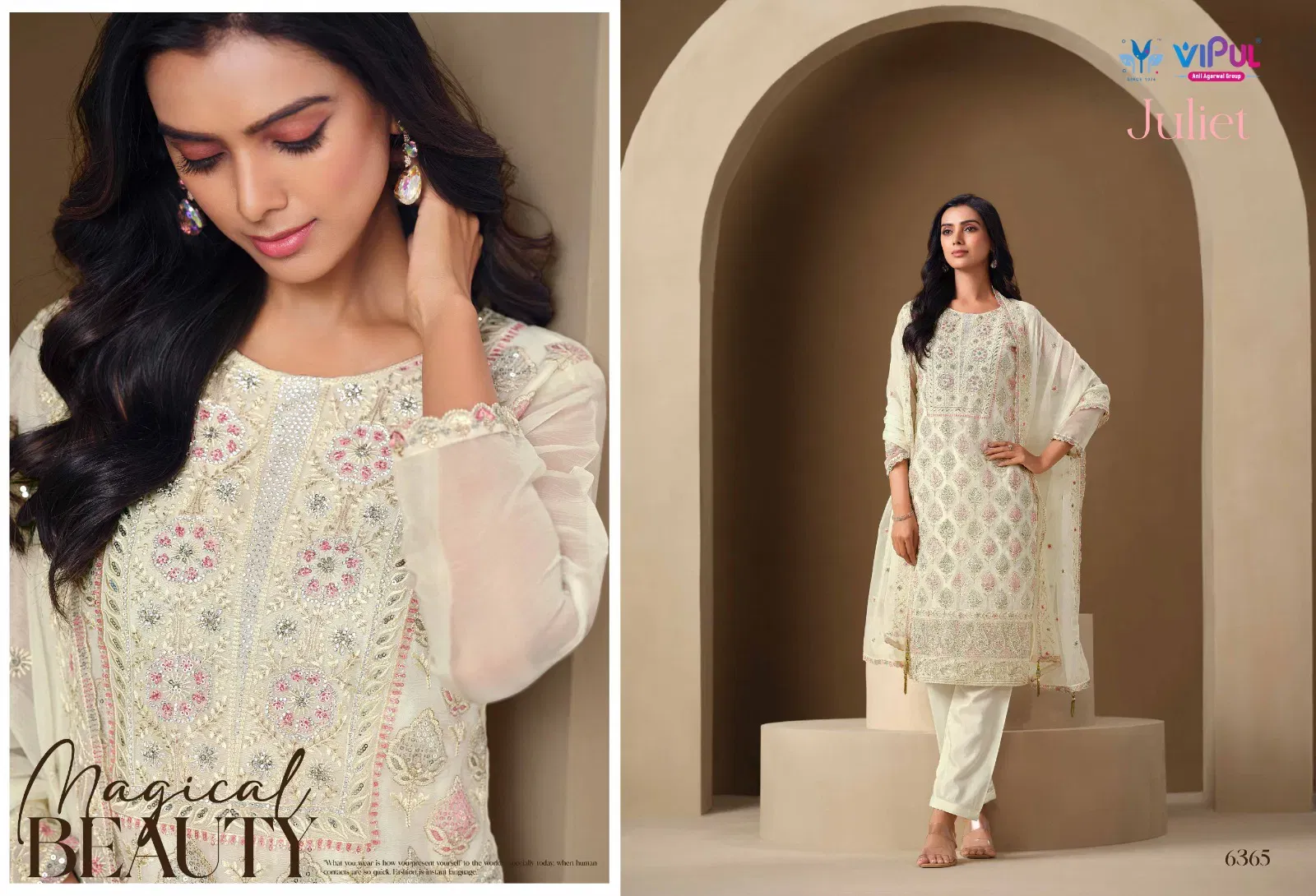 Launching Vipul Juliet Chiffon Embroidered Designer Salwar Kameez Wholesale 2026